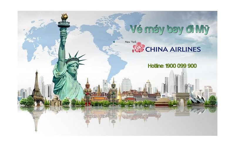 Vé máy bay đi Mỹ China Airlines