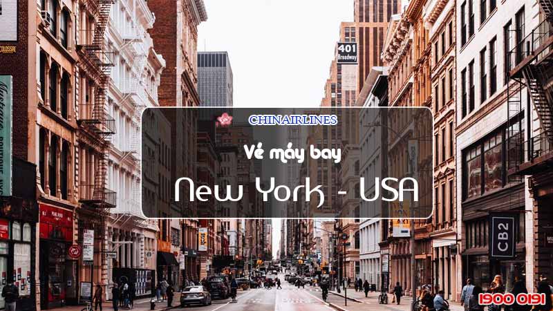 Vé máy bay đi New York China Airlines
