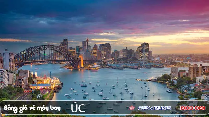 Bảng giá vé máy bay đi Úc