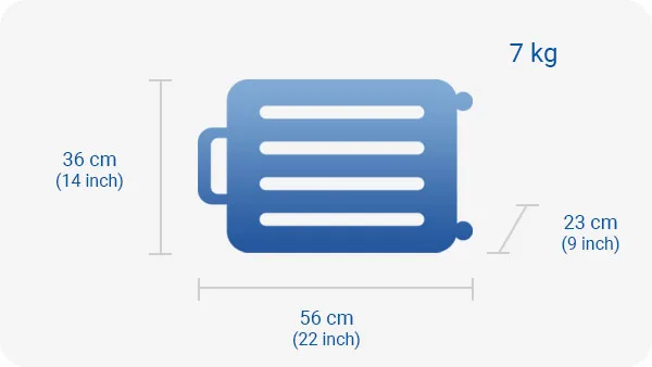 Kích thước hành lý xách tay