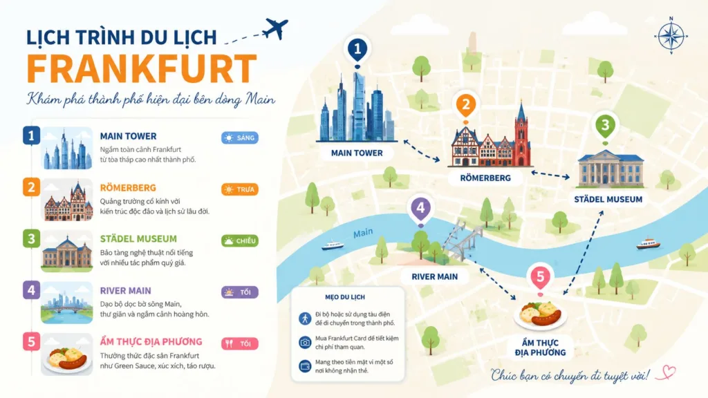 Lịch trình du lịch Frankfurt