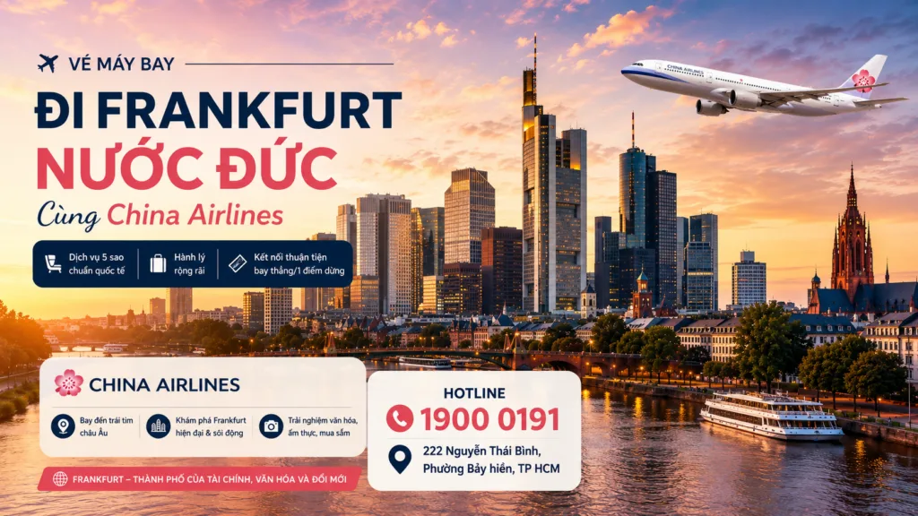 Vé máy bay đi Frankfurt nước Đức